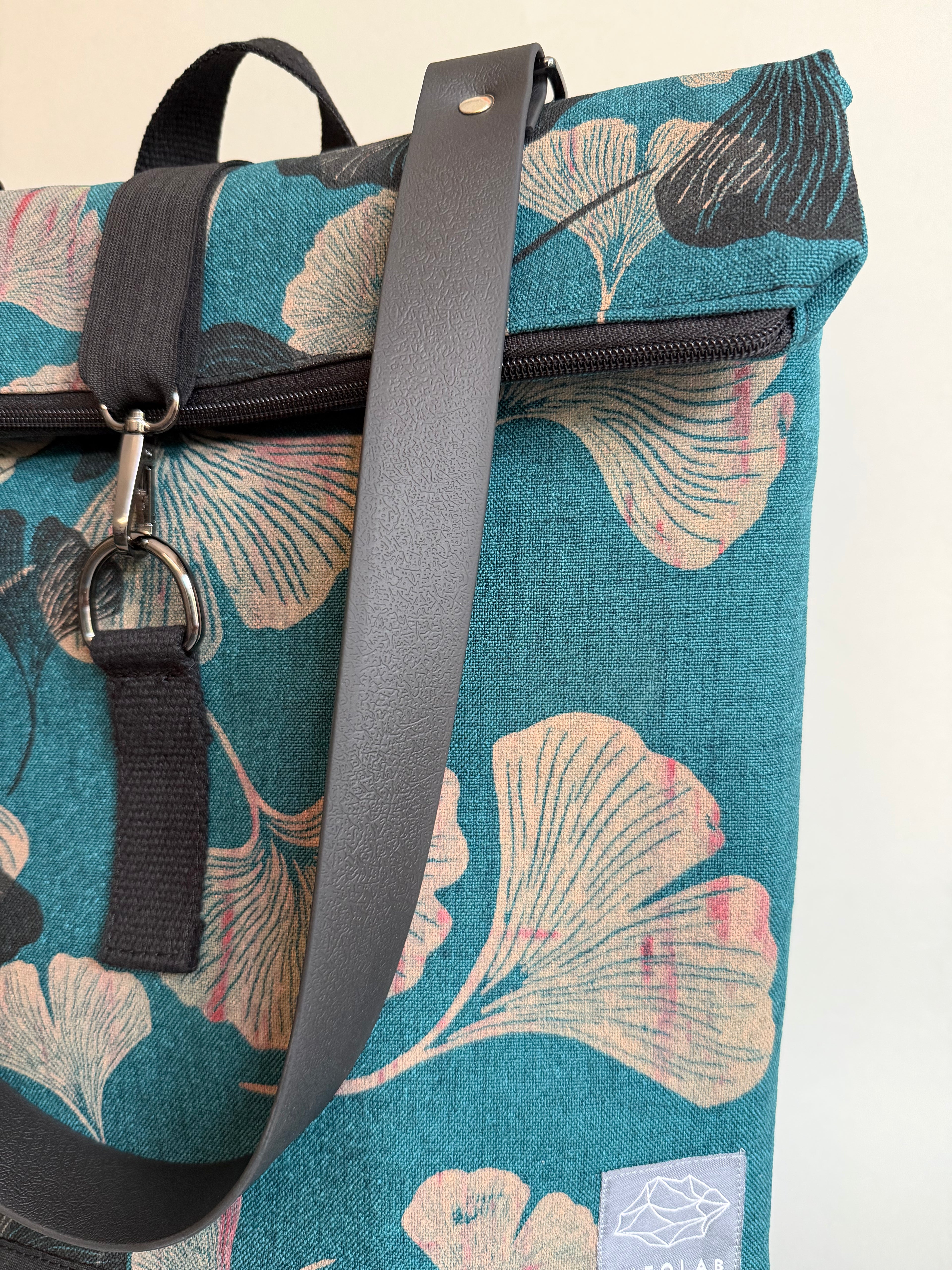 SITOLAB TURQUOISE GREEN GINKO BACKPACK BAG