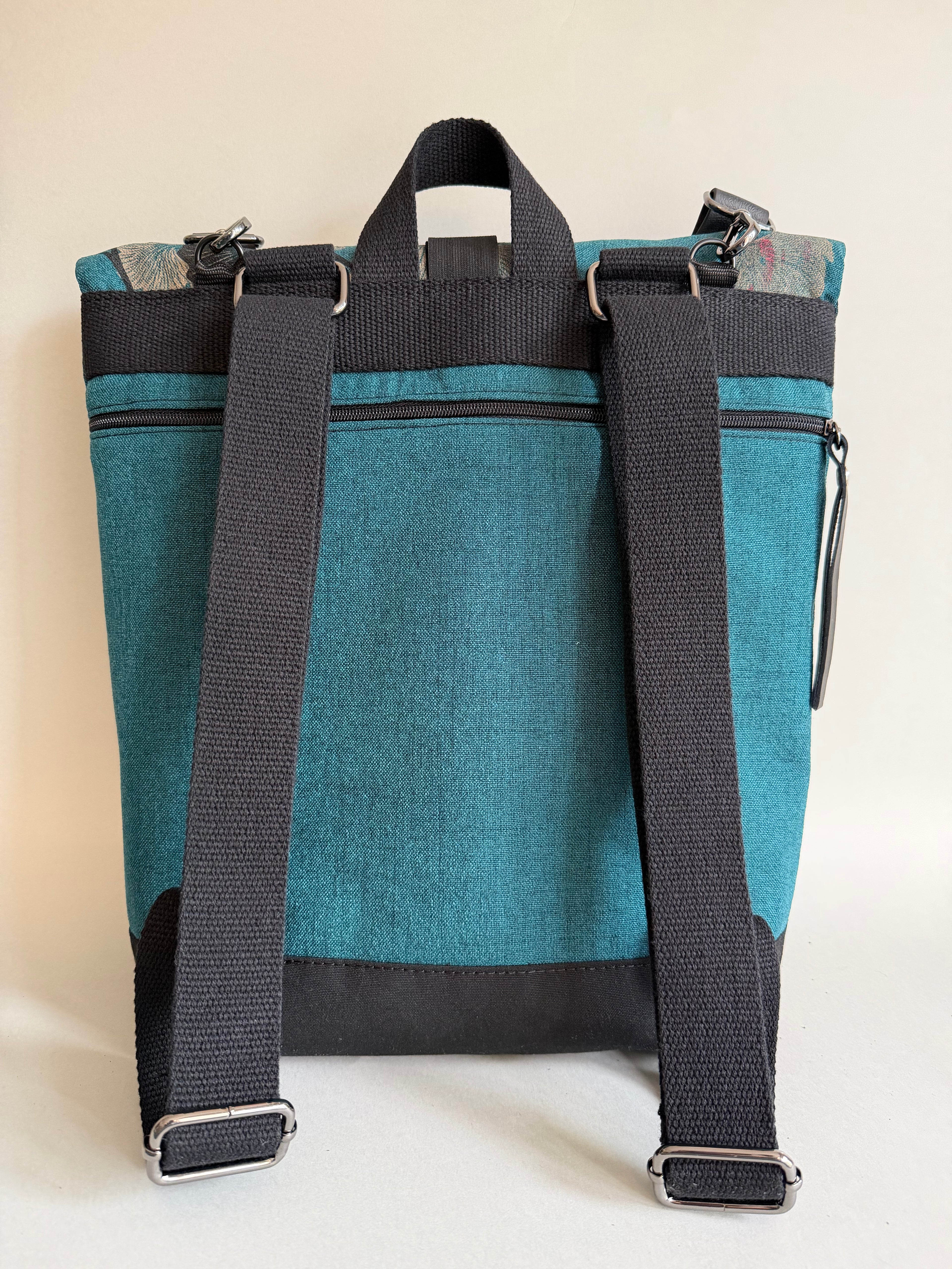 SITOLAB TURQUOISE GREEN GINKO BACKPACK BAG