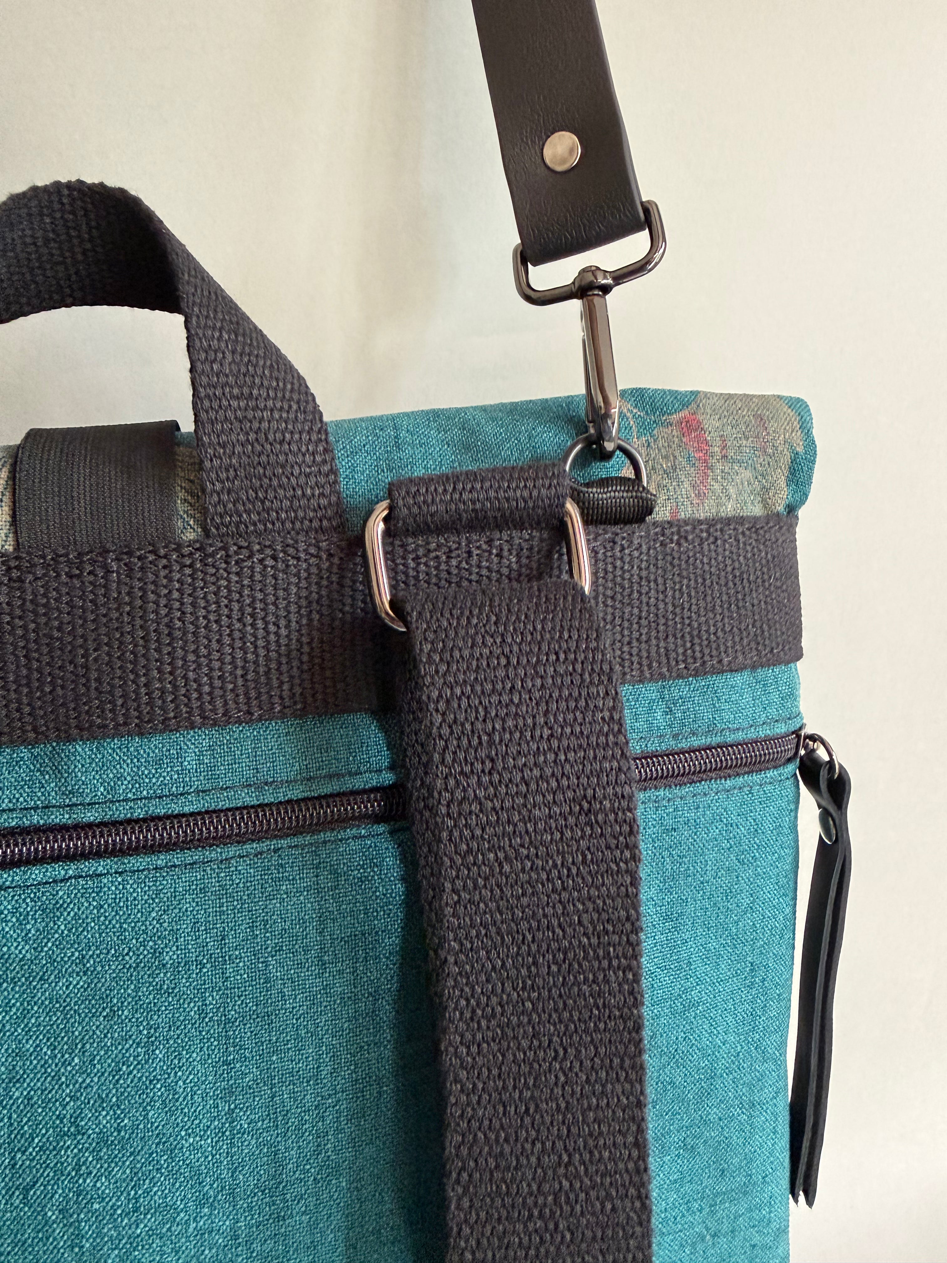 SITOLAB TURQUOISE GREEN GINKO BACKPACK BAG