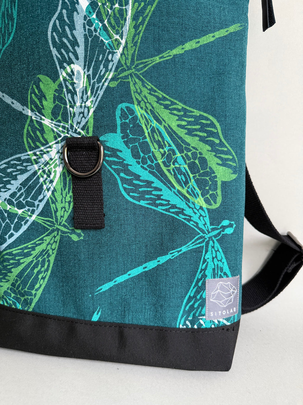 SITOLAB MIDNIGHT GREEN DRAGONFLY BACKPACK BAG