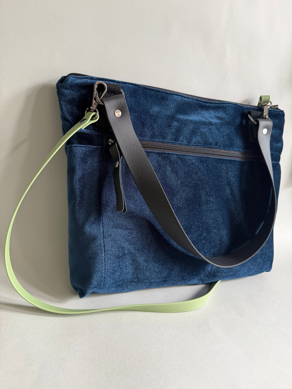 SITOLAB VELVET DARK BLUE BAG WITH INSECTS PRINT III