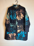 SITOLAB DENIM JACKET WITH FLORAL PRINT