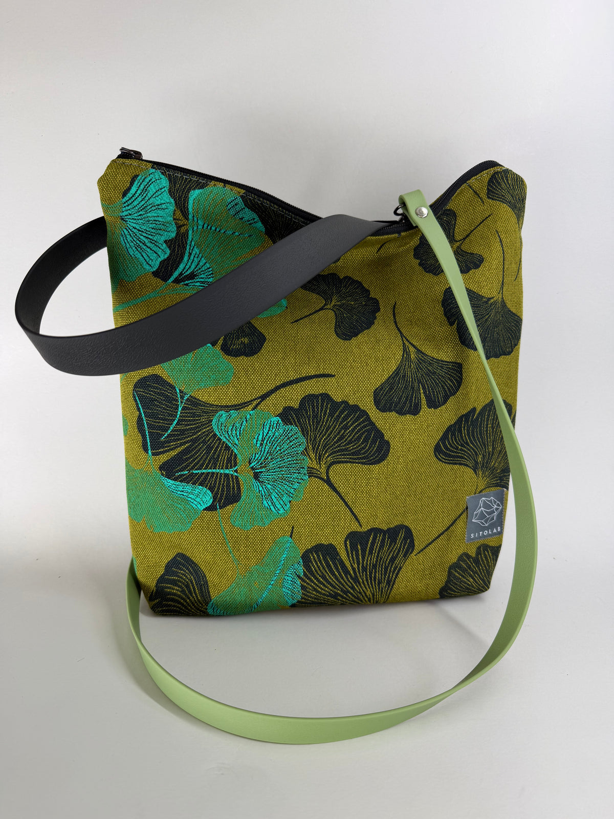 SITOLAB SQUARE GREEN GINKO BAG