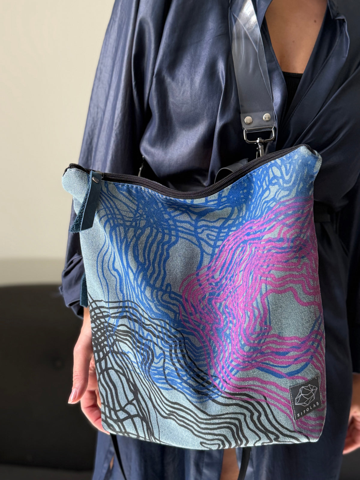 SITOLAB SQUARE SAGE SWIRL BAG