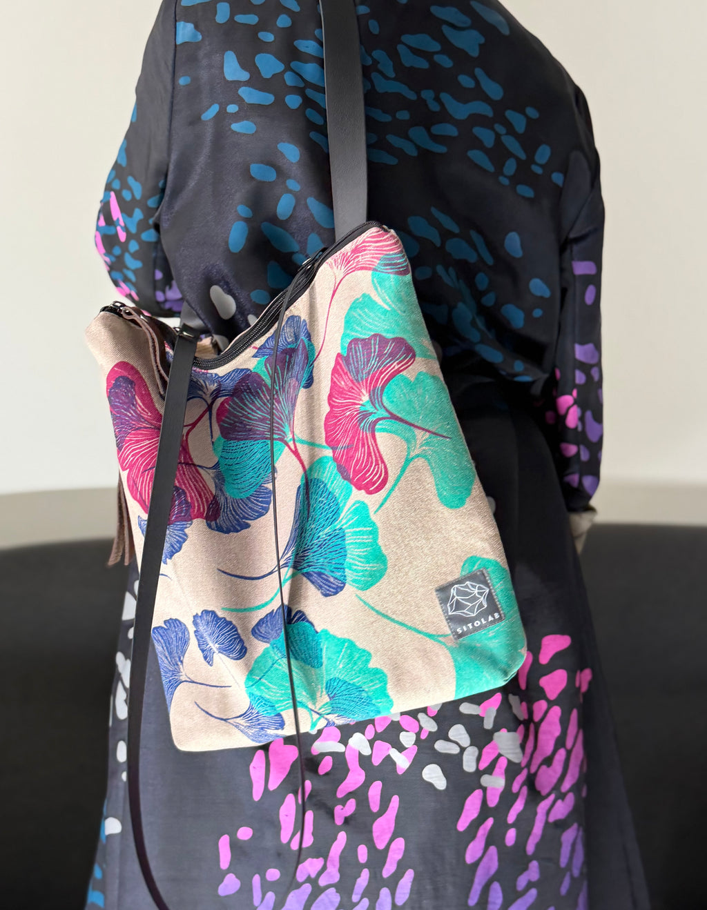 SITOLAB SQUARE BEIGE GINKO BAG