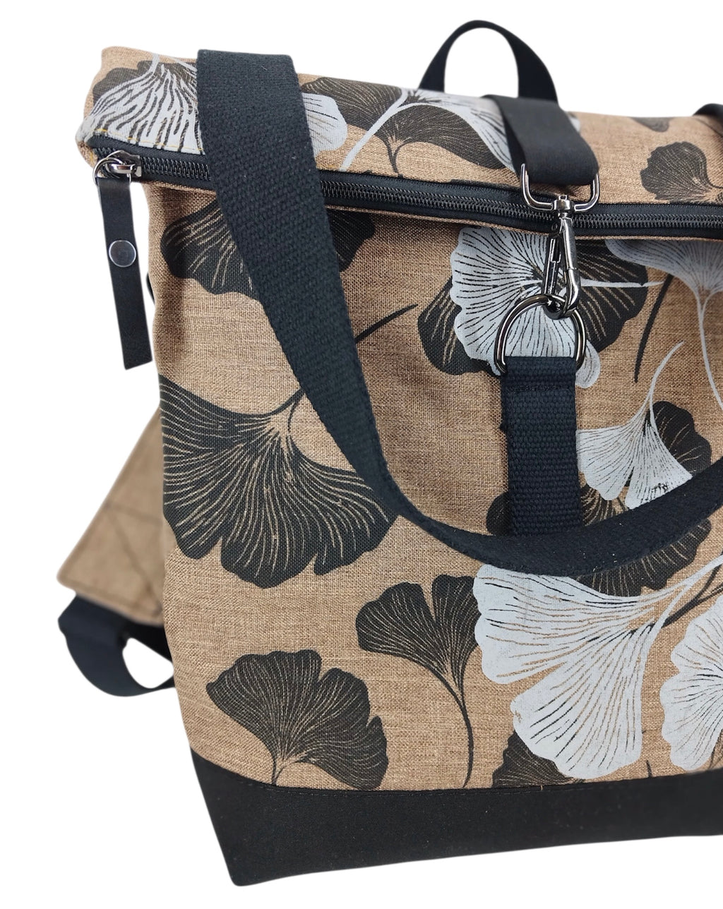 SITOLAB BEIGE B&W GINKO BACKPACK