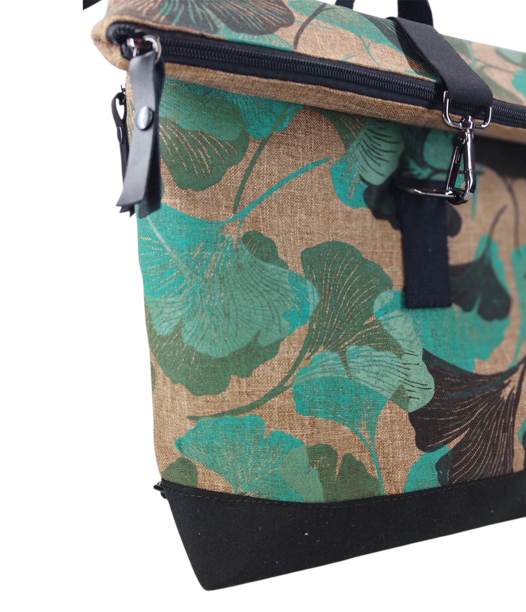 SITOLAB BEIGE BLACK&GREEN GINKO BACKPACK