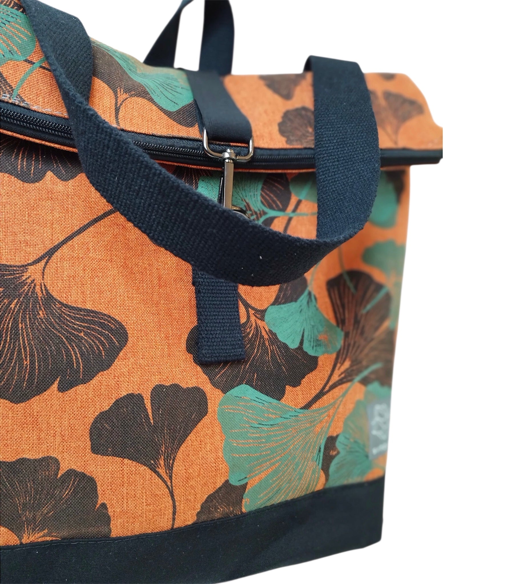 SITOLAB TANGERINE  BLACK&GREEN GINKO BACKPACK