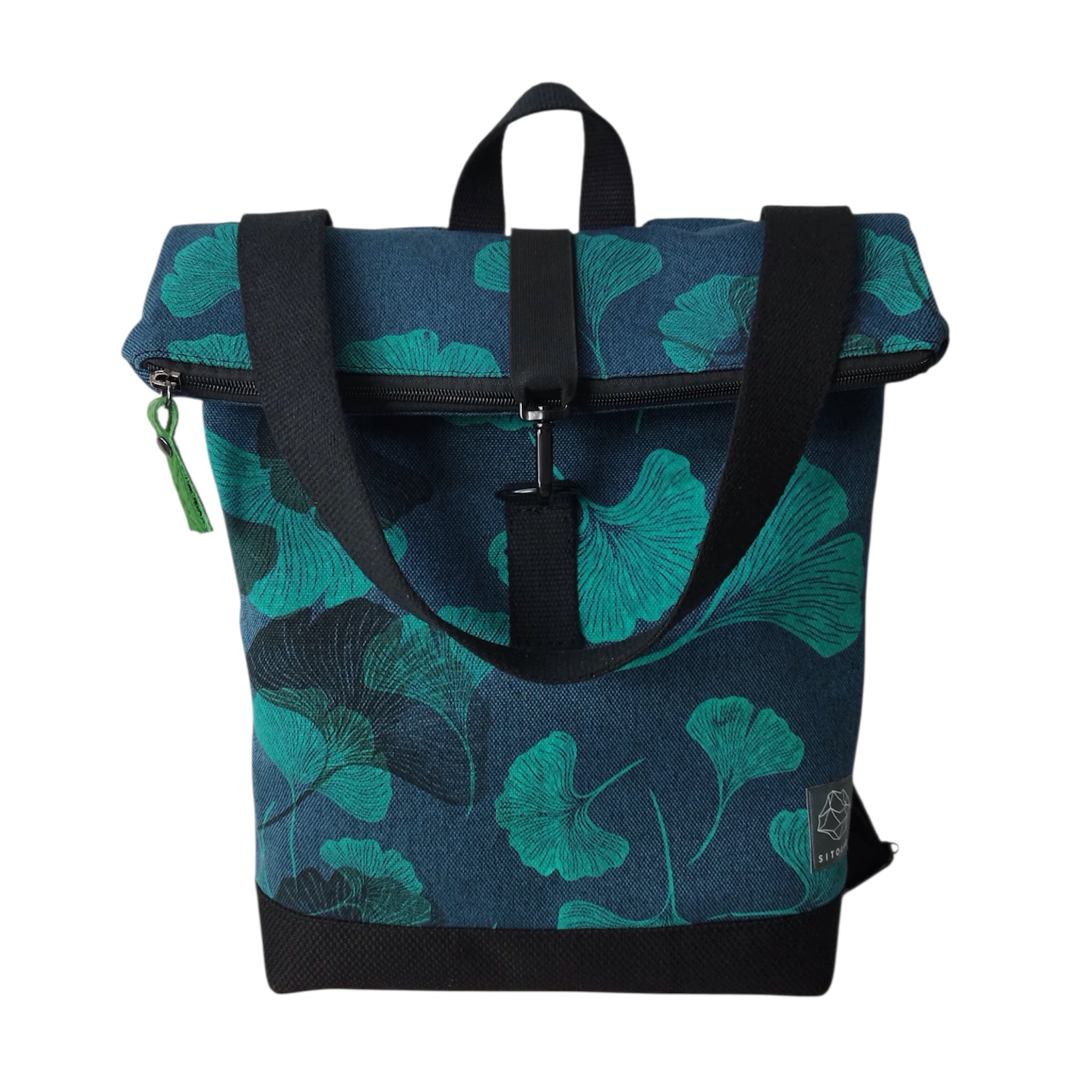SITOLAB BLUE BLACK&GREEN GINKO BACKPACK