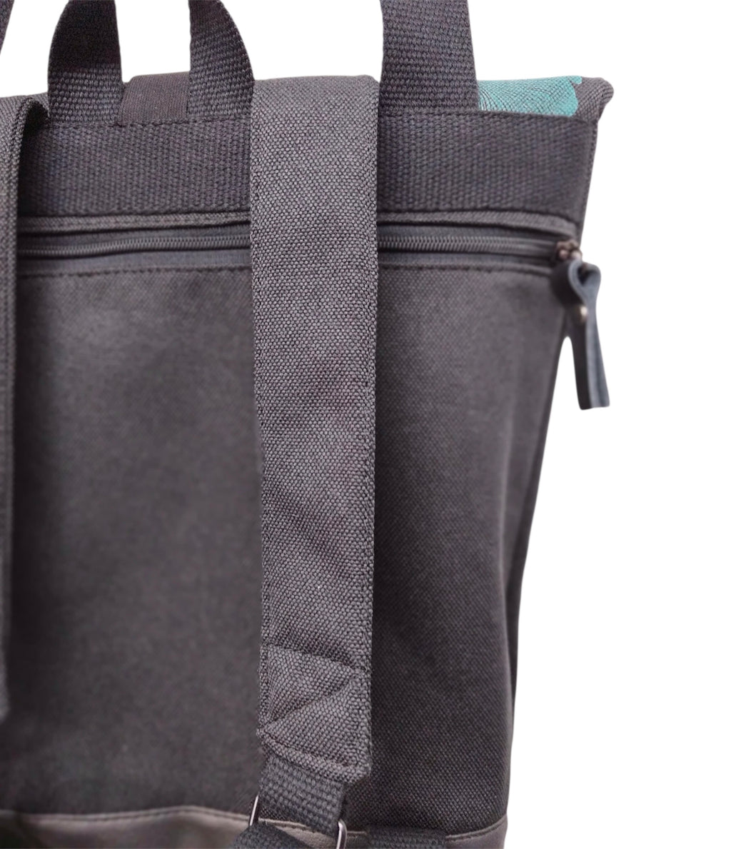 SITOLAB BLACK GREEN&GRAY GRADIENT GINKO BACKPACK