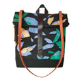 SITOLAB BAG BACKPACK WITH CONFETTI PRINT AND LEATHER DETAILS
