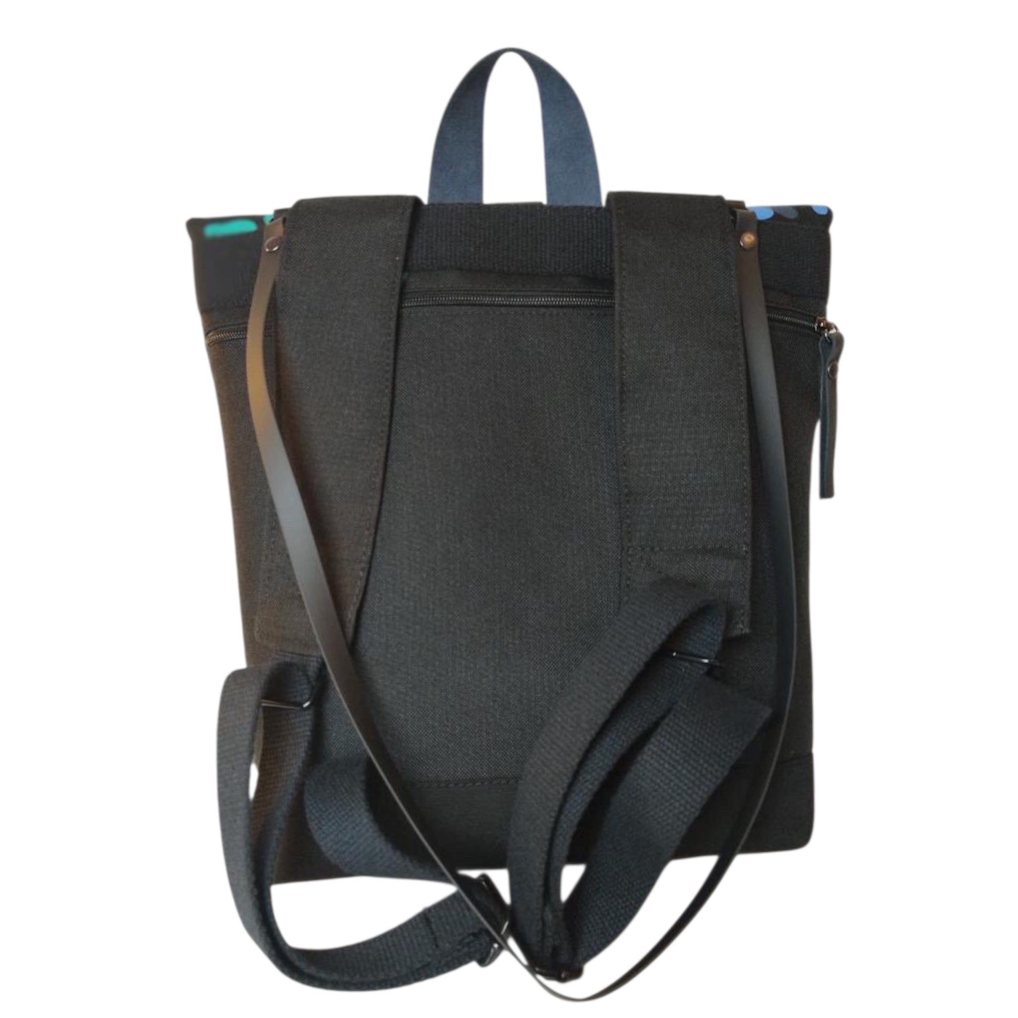 SITOLAB BAG BACKPACK WITH FRECKLE PRINT AND LEATHER DETAILS