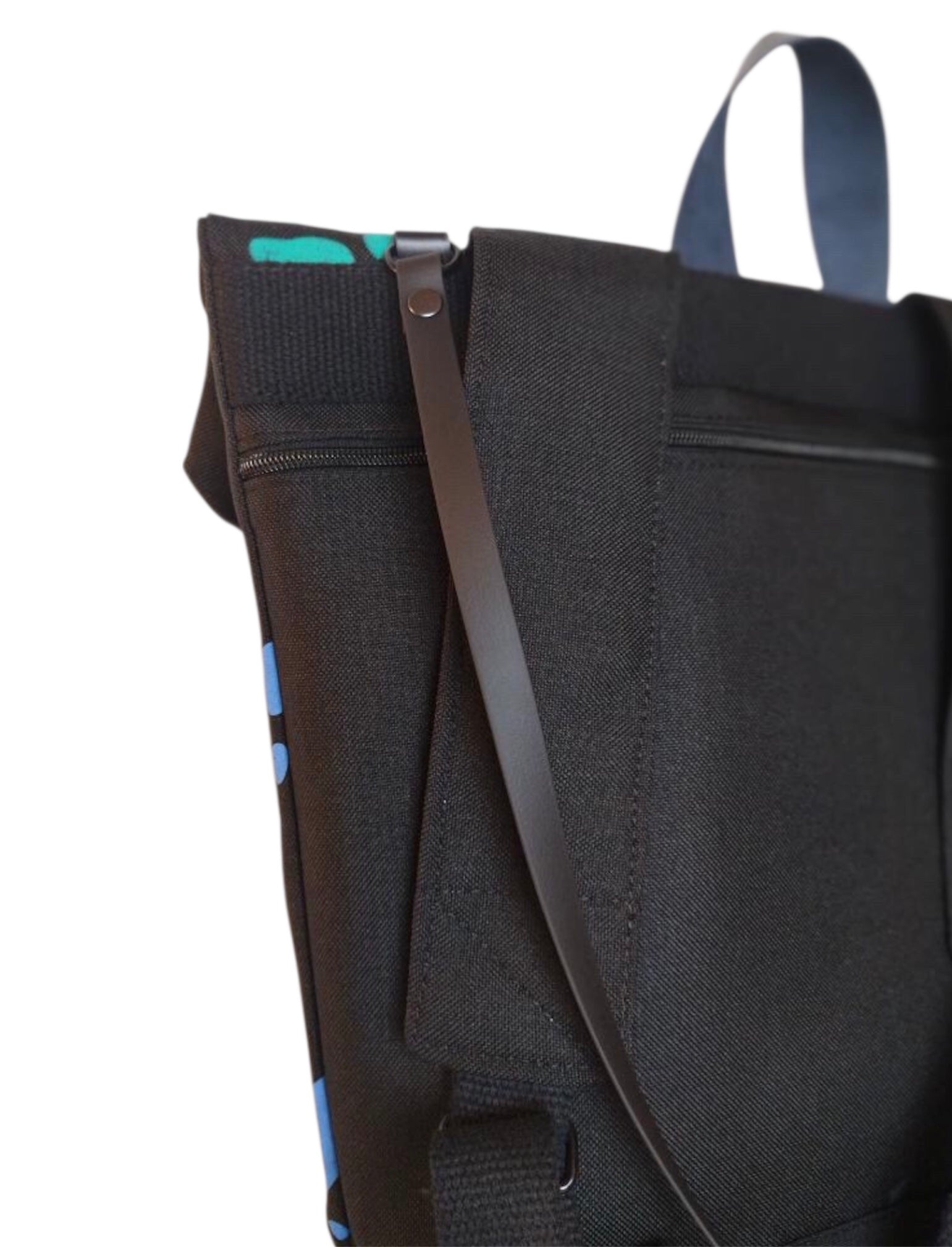 SITOLAB BAG BACKPACK WITH FRECKLE PRINT AND LEATHER DETAILS