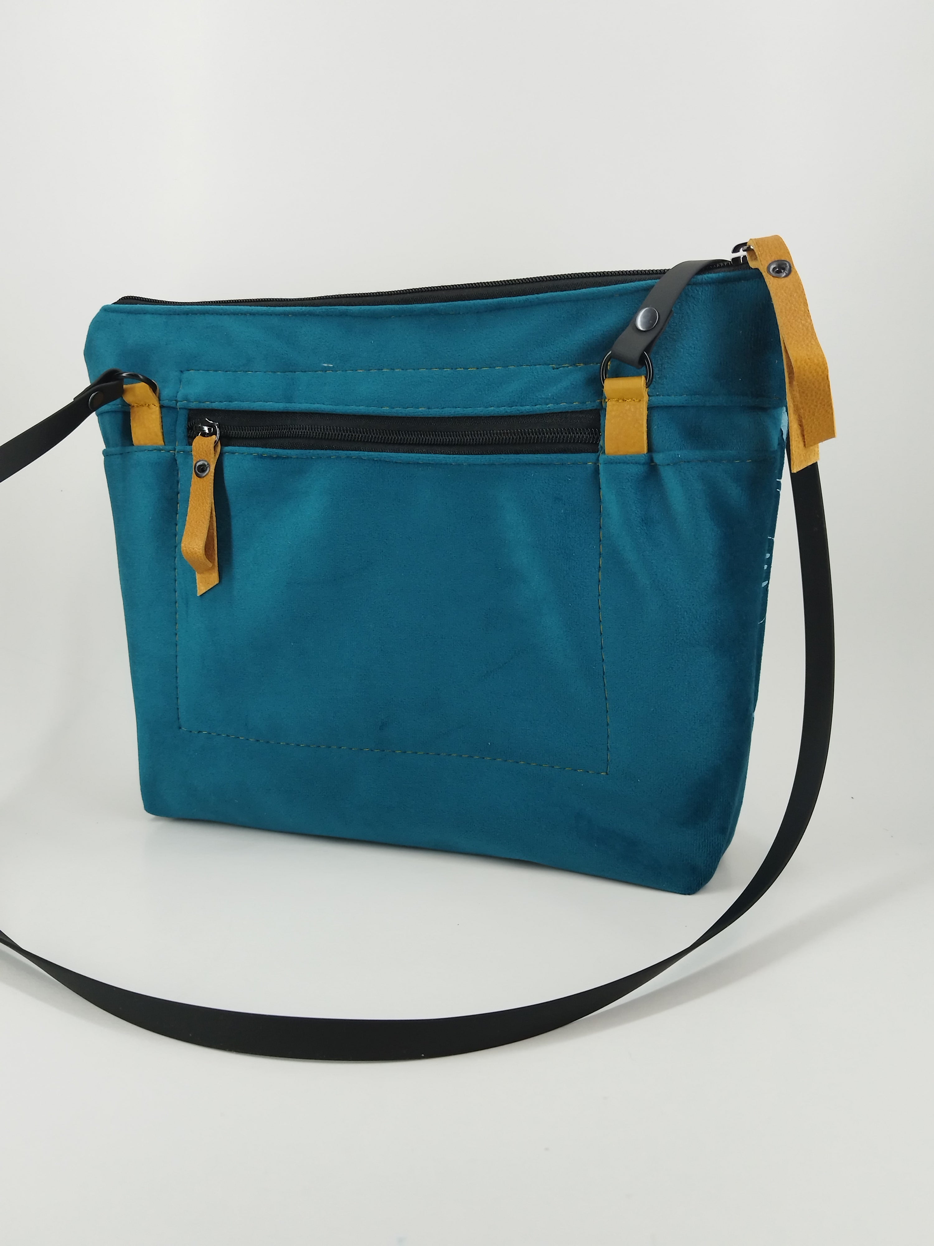 SITOLAB VELVET TURQUOISE MINI BAG