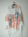 SITOLAB OVERSIZE SHIRT WITH SWIRL PRINT