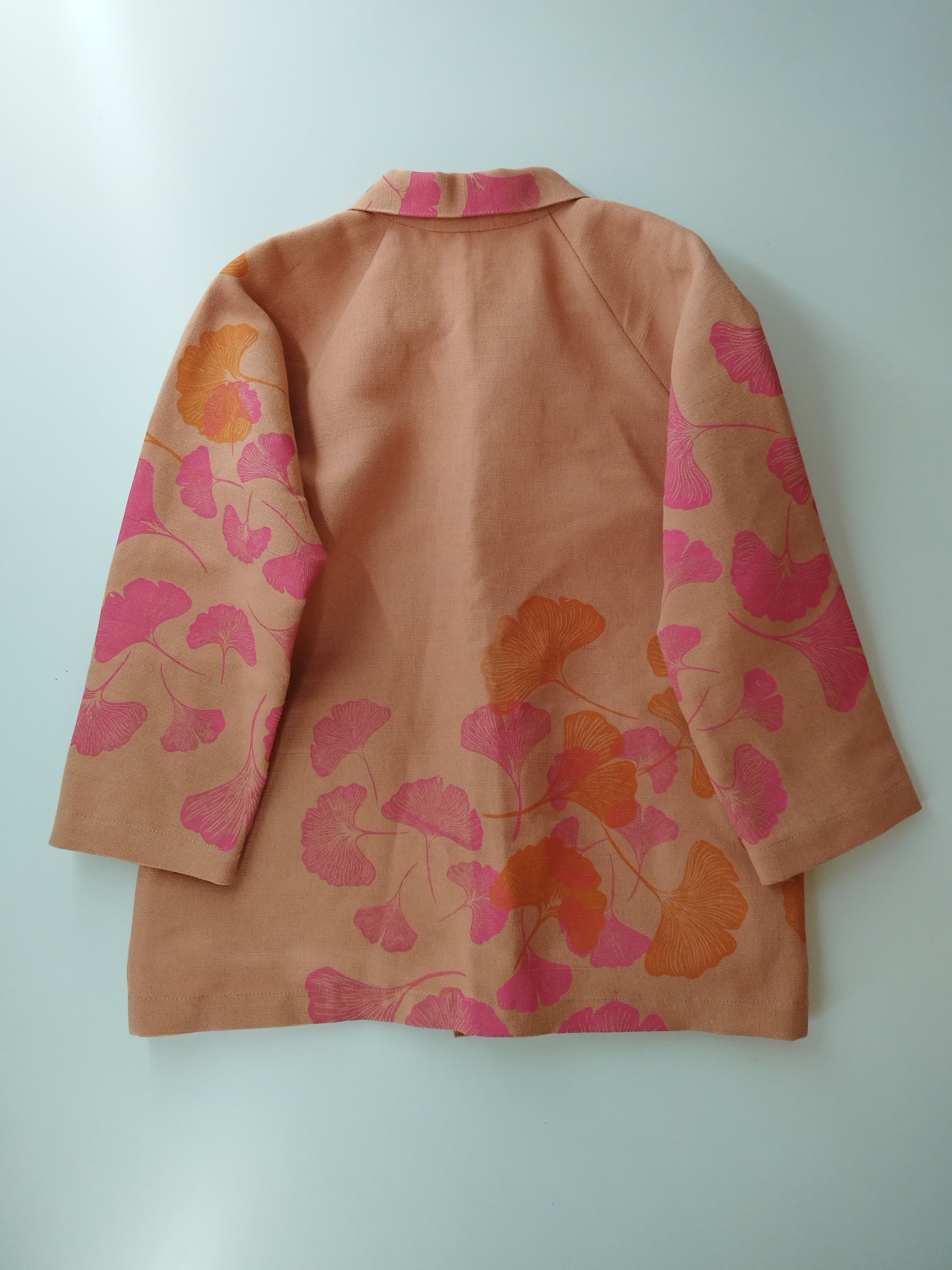 SITOLAB PEACH BOXY LINEN JACKET