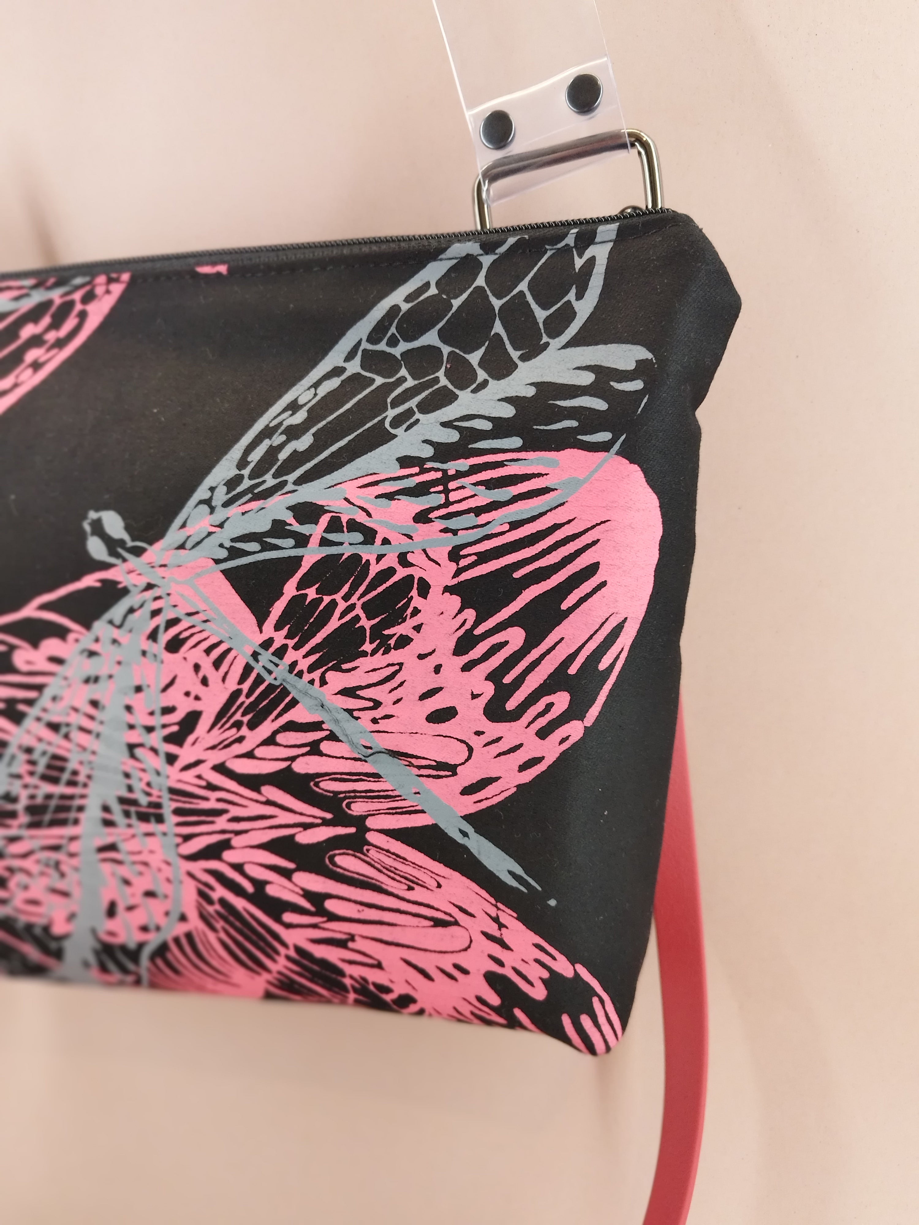 SITOLAB MINI BLACK BAG WITH MOTH PRINT