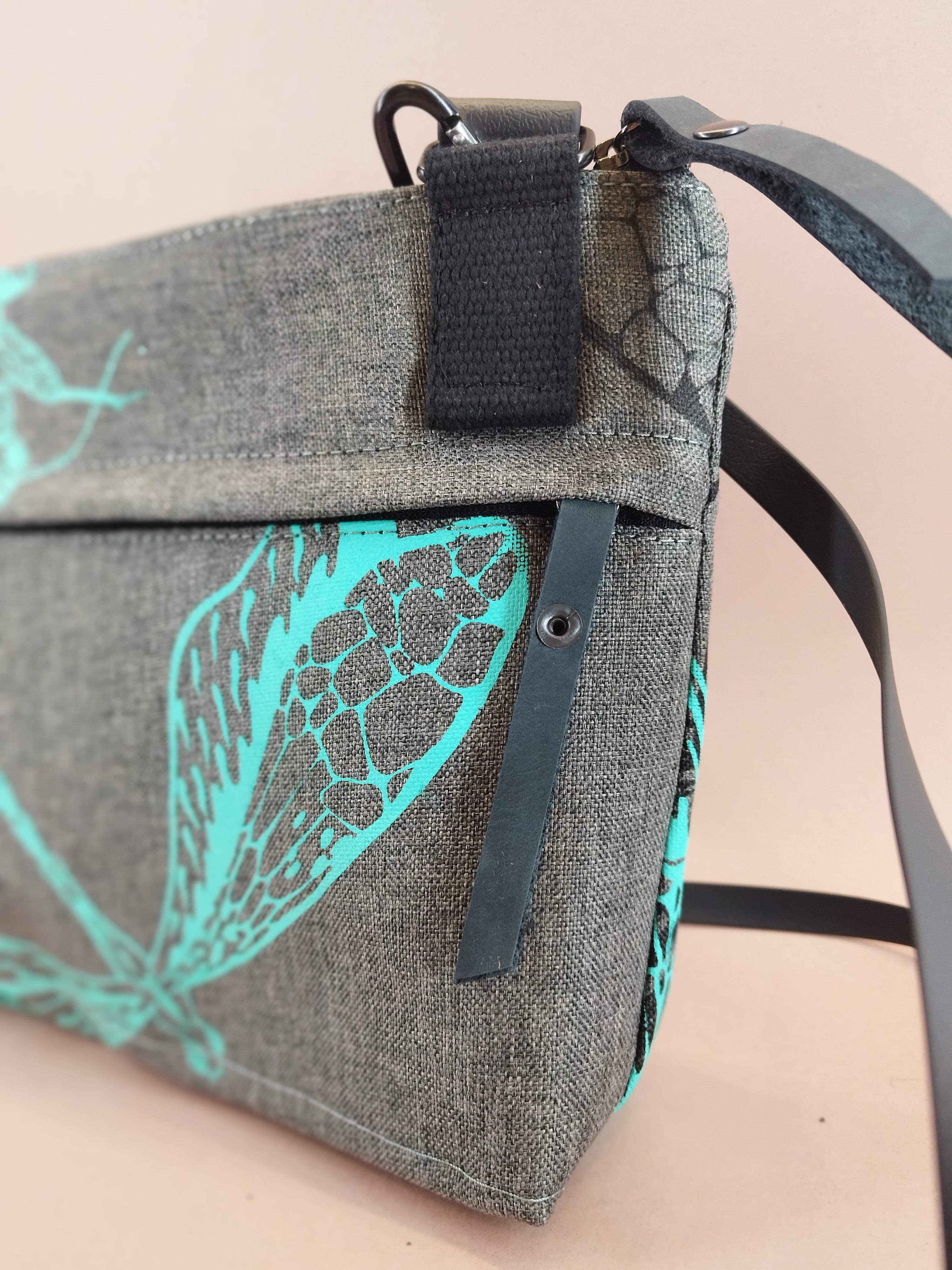 SITOLAB MINI GRAY BAG WITH INSECTS PRINT
