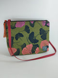 SITOLAB GREEN MINI BAG WITH GINKO PRINT