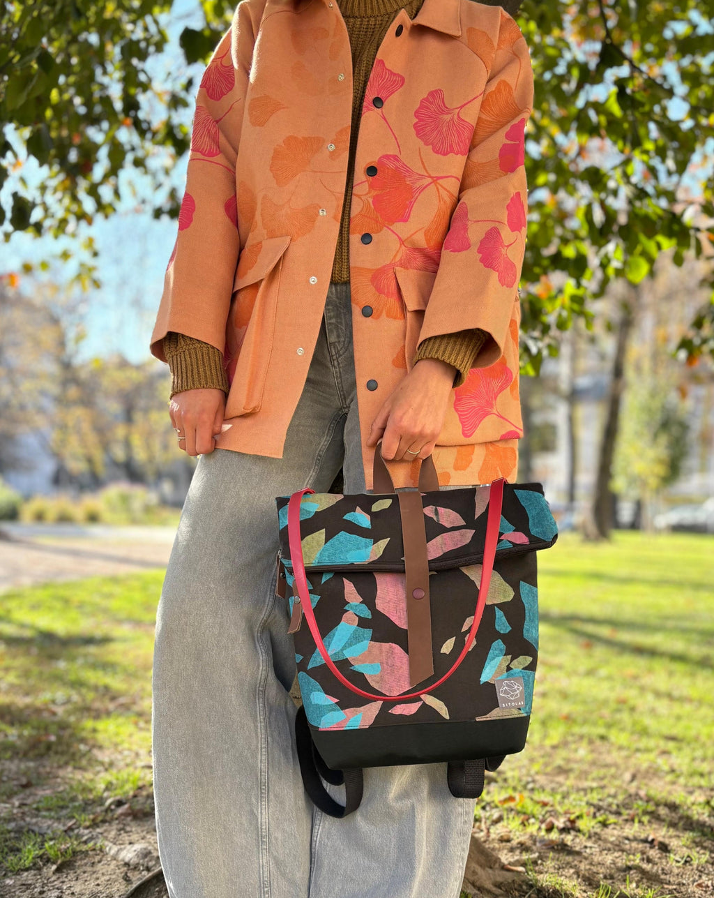 SITOLAB PEACH BOXY LINEN JACKET