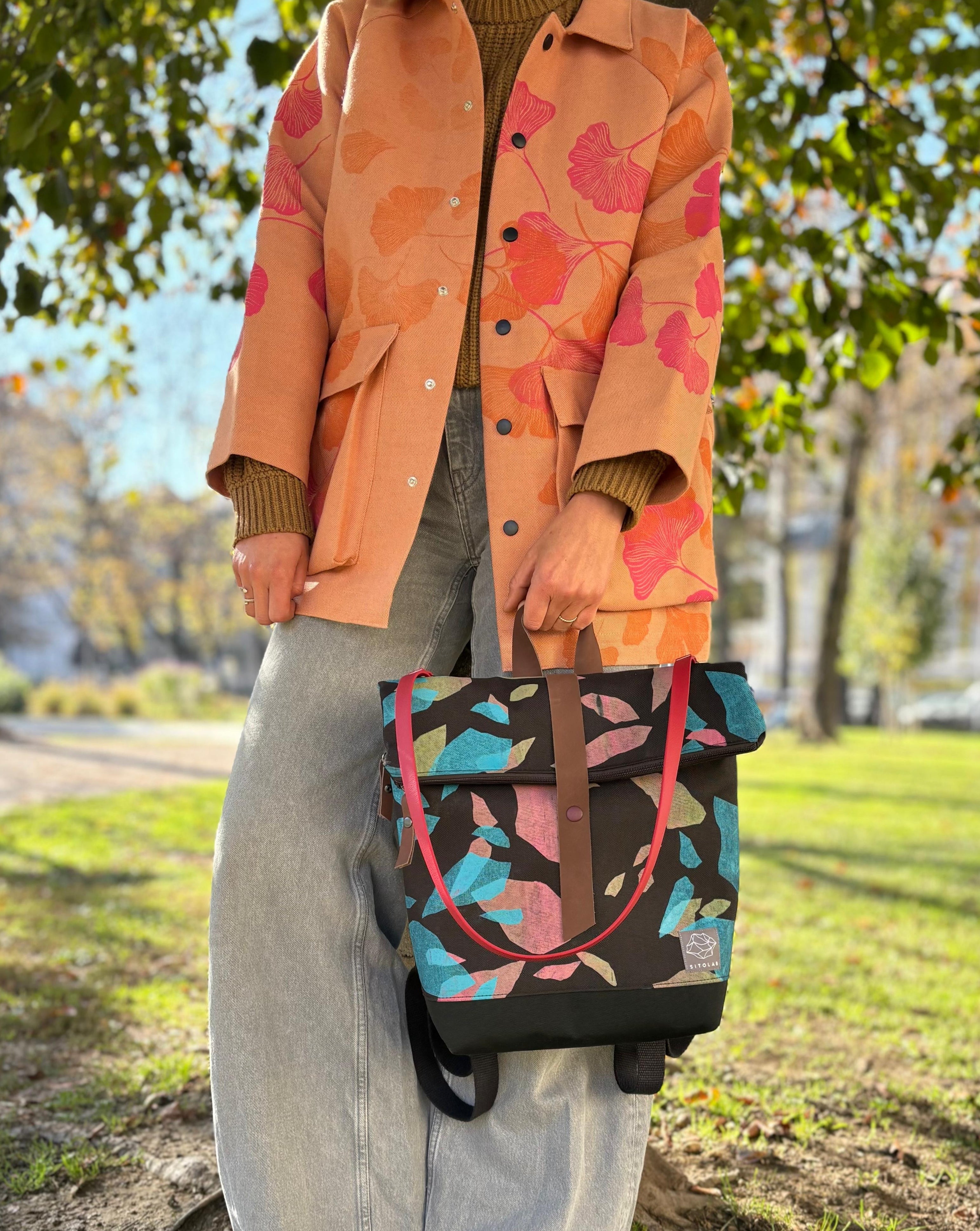 SITOLAB PEACH BOXY LINEN JACKET