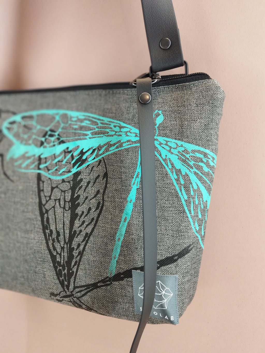 SITOLAB MINI GRAY BAG WITH INSECTS PRINT