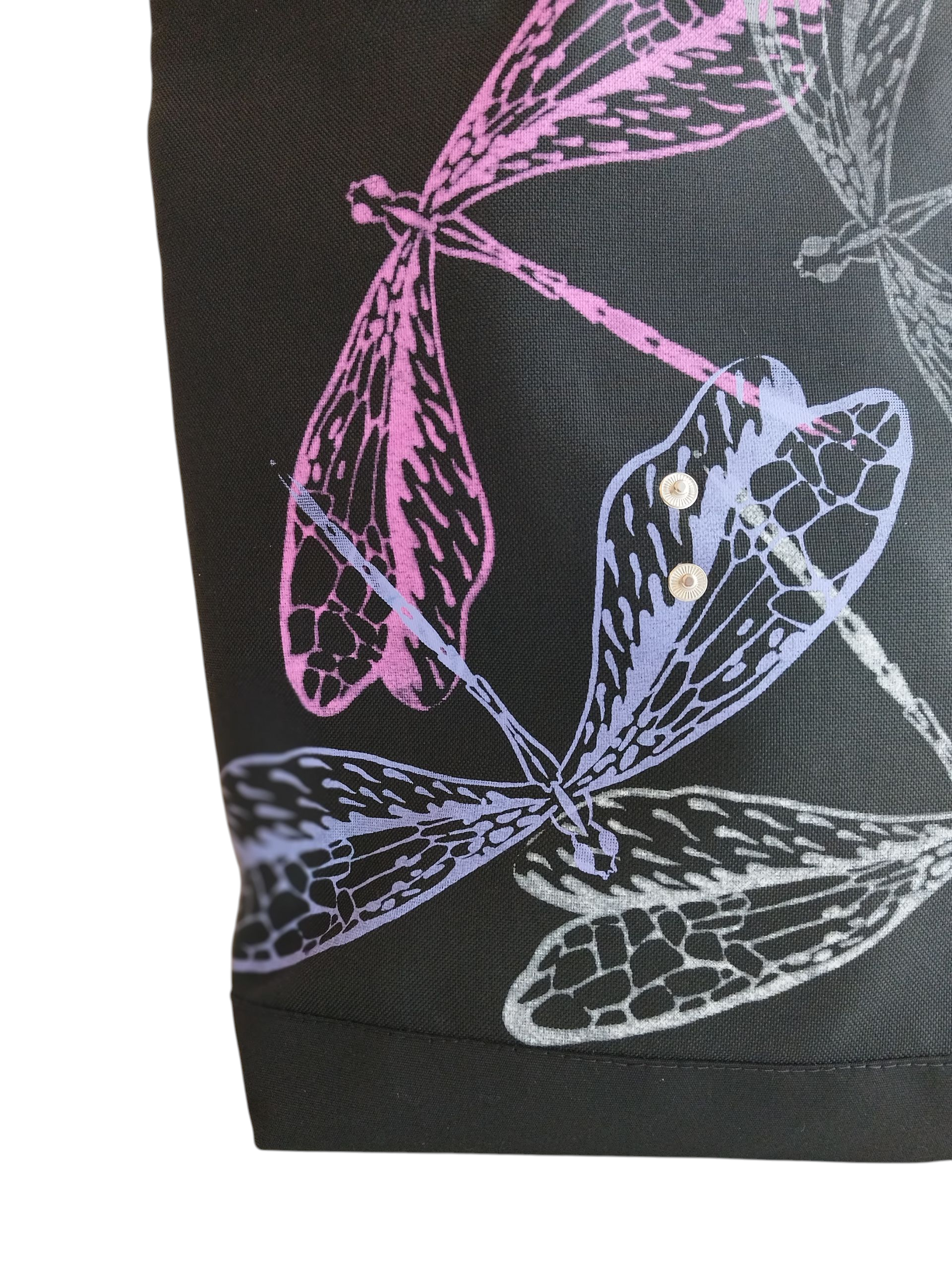 SITOLAB BAG BACKPACK WITH INSECTS PRINT AND LEATHER DETAILS II