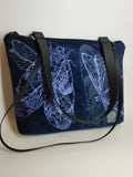 SITOLAB VELVET DARK BLUE BAG WITH INSECTS PRINT
