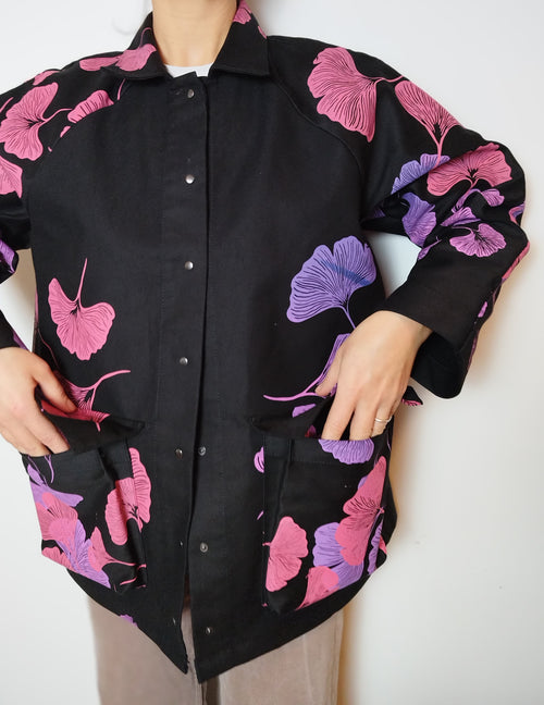 SITOLAB BLACK BOXY GINKO JACKET