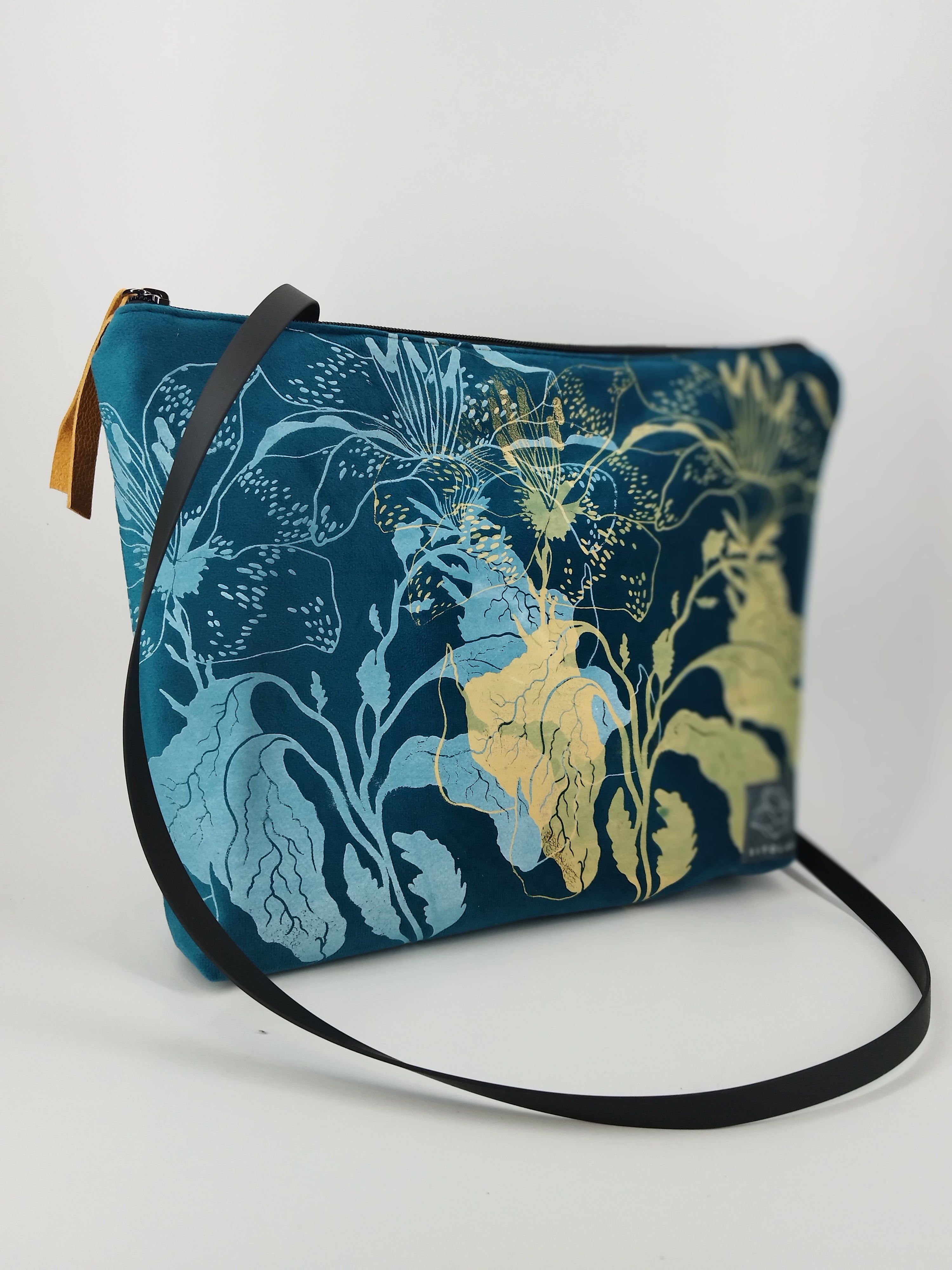 SITOLAB VELVET TURQUOISE MINI BAG