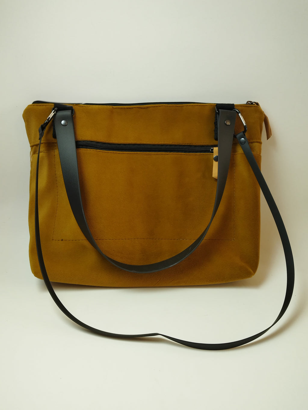 VELVET YELLOW BAG WITH INSECTS