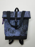 SITOLAB GRAY BACKPACK WITH SWIRL PRINT