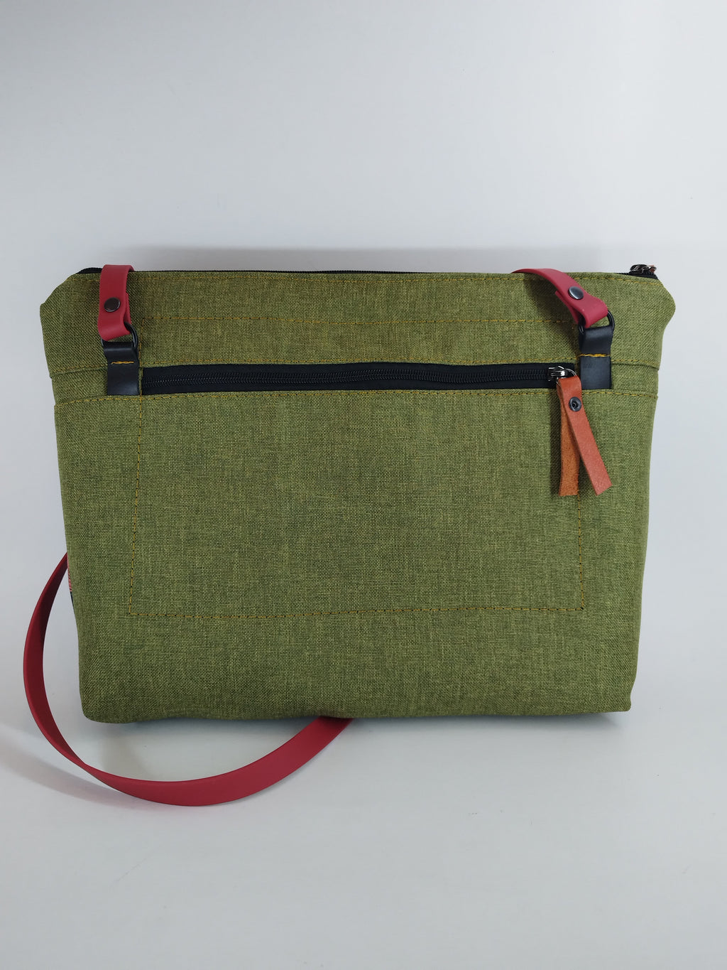 SITOLAB GREEN MINI BAG WITH GINKO PRINT