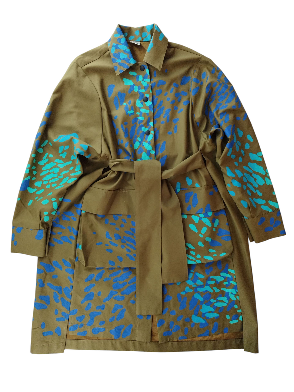 SITOLAB OLIVE JACKET WITH FRECKLE PRINT