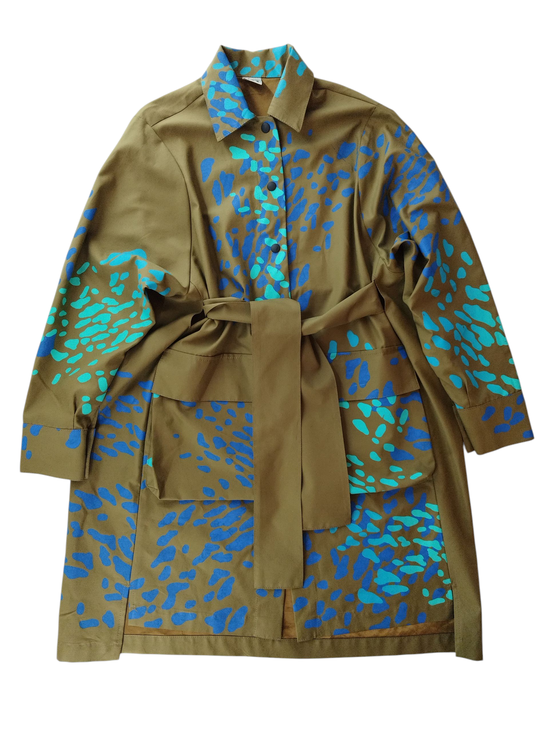 SITOLAB OLIVE JACKET WITH FRECKLE PRINT