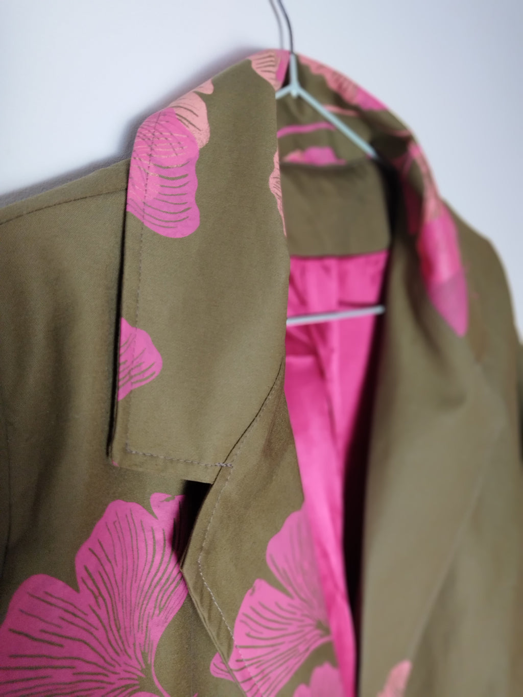SITOLAB LIGHT COAT WITH FUXIA GINKO PRINT
