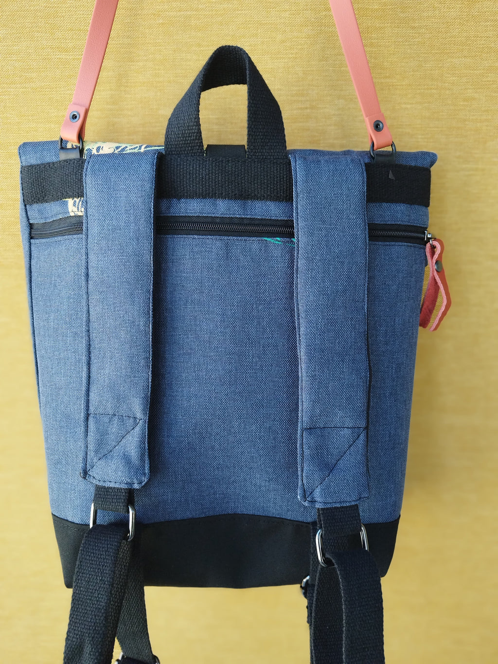 SITOLAB BLUE BACKPACK WITH INSECTS PRINT