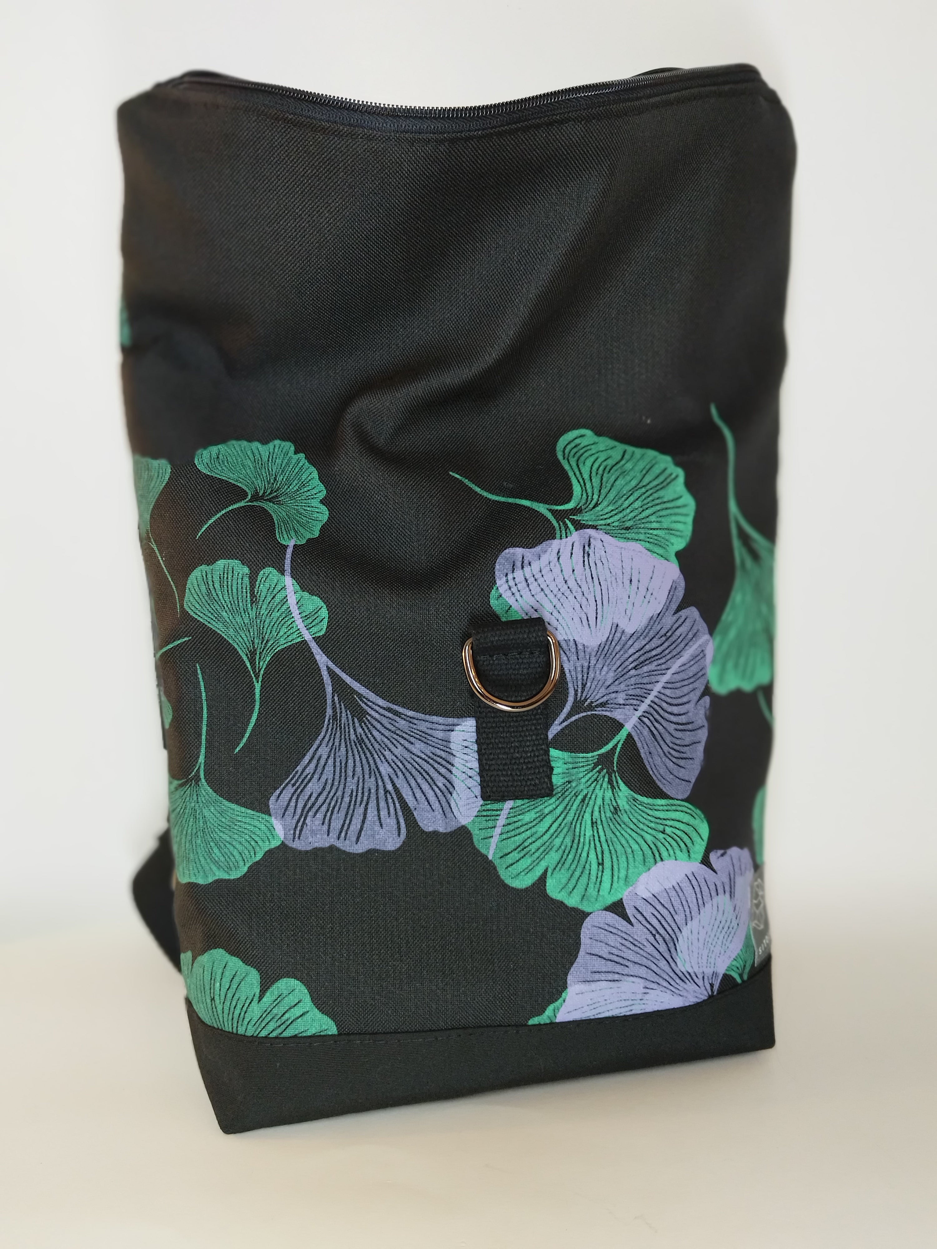 SITOLAB GINKO BACKPACK VIOLET GREEN PRINT