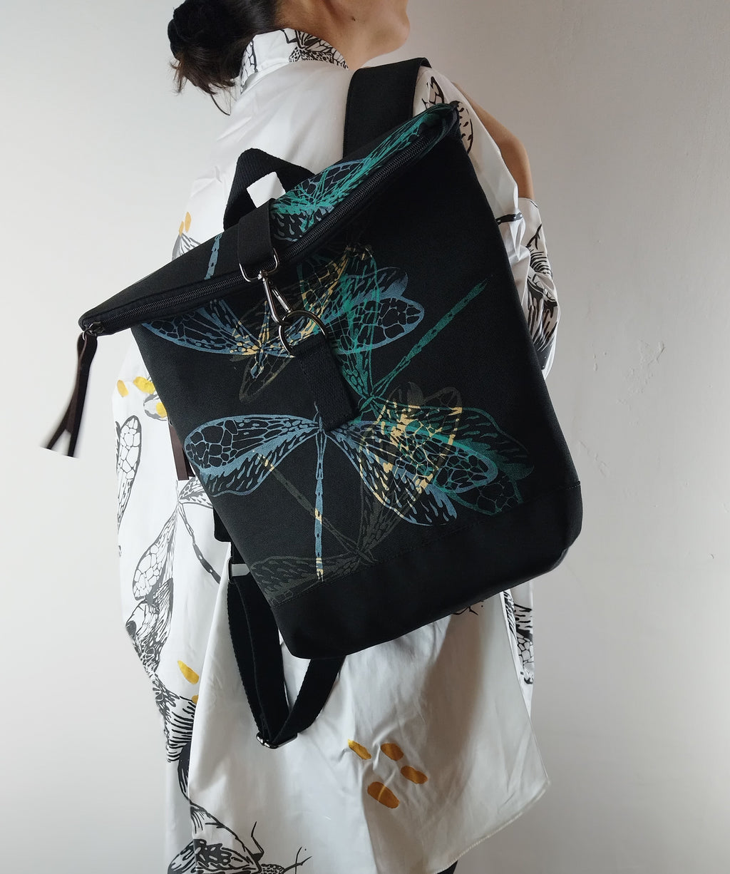 SITOLAB BACKPACK WITH DRAGONFLY PRINT