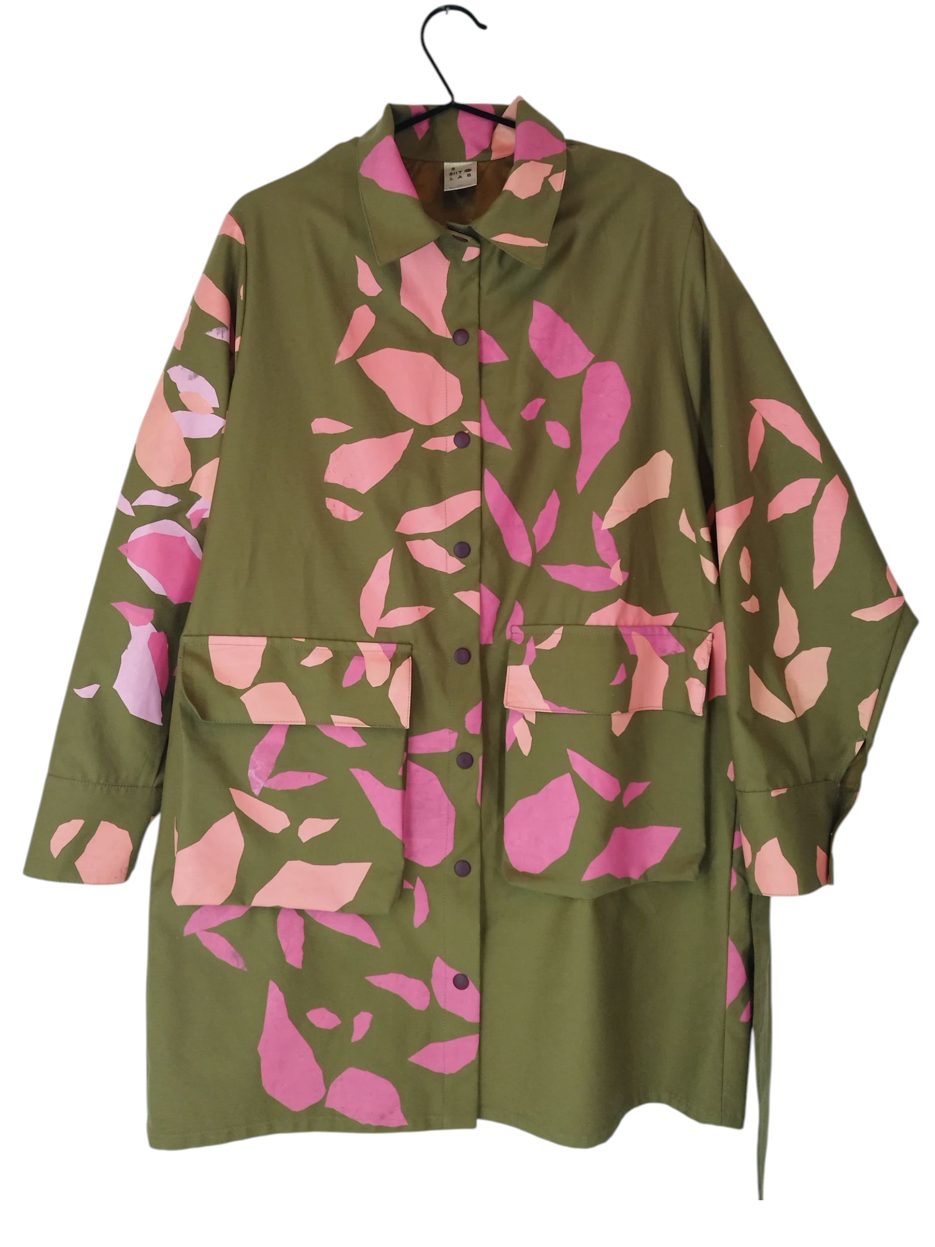 SITOLAB  OVERSIZED CONFETTI PRINT SHIRT JACKET