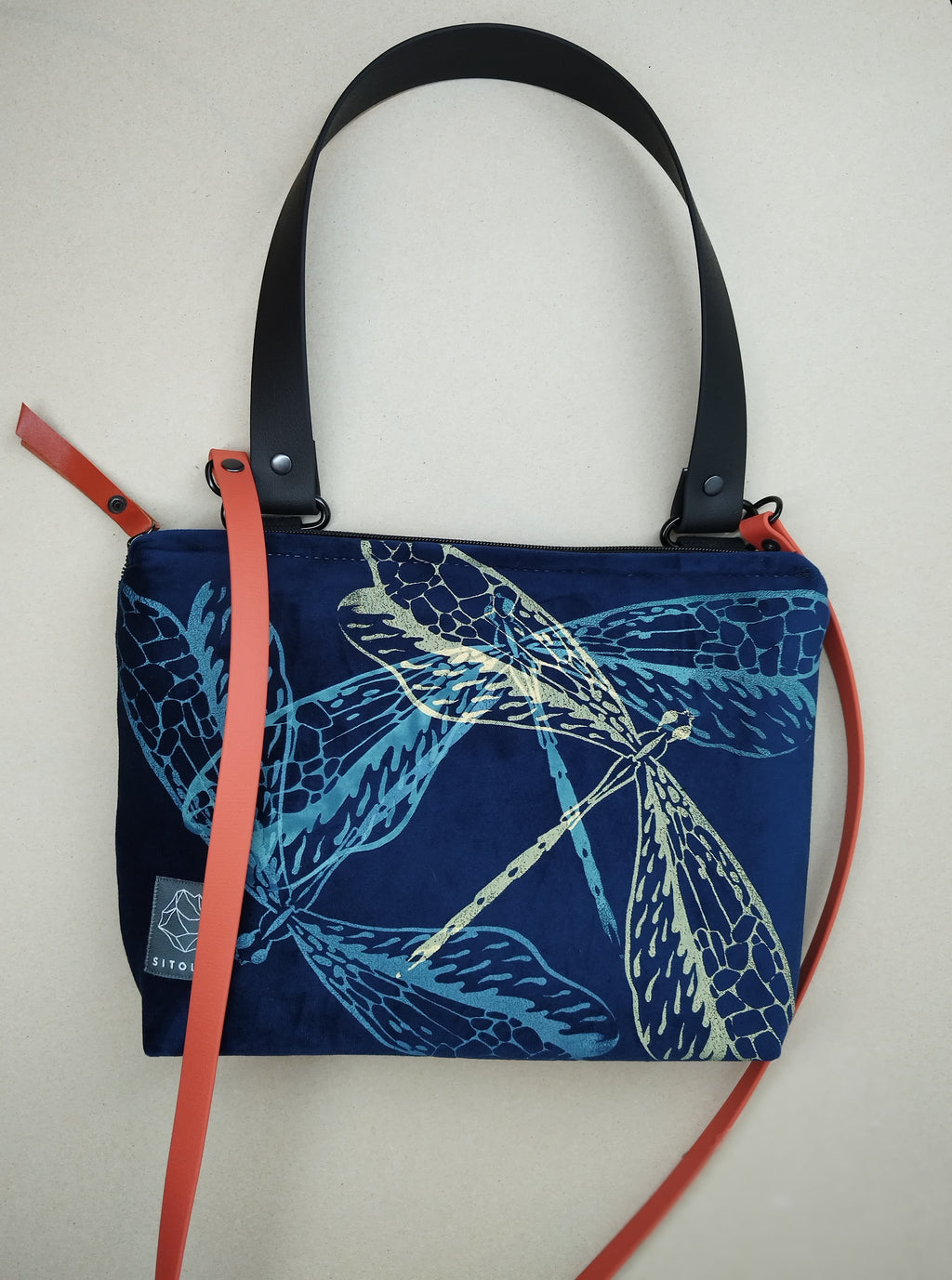 SITOLAB MINI VELVET BAG WITH INSECTS PRINT