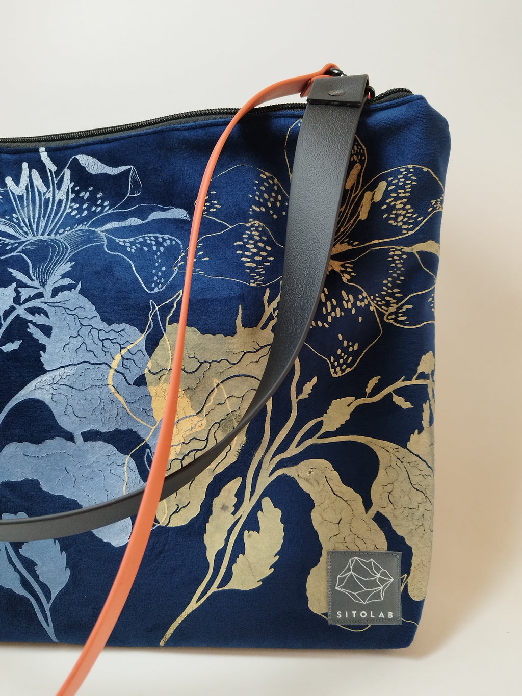 SITOLAB VELVET BLUE MINI BAG